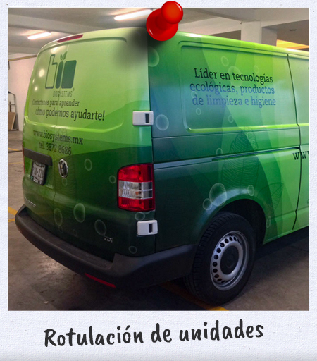 rotulación de vehículos
