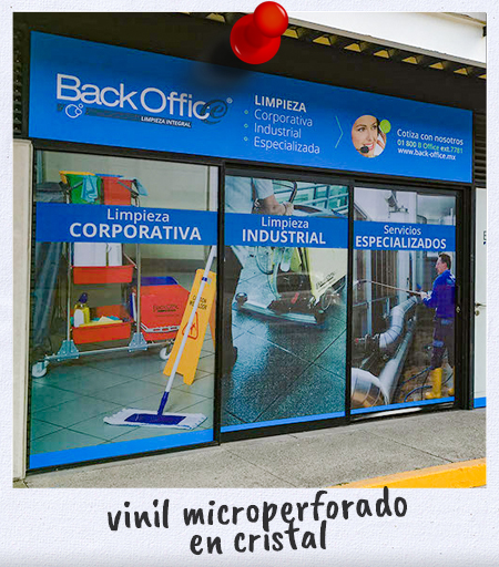 vinil microperforado